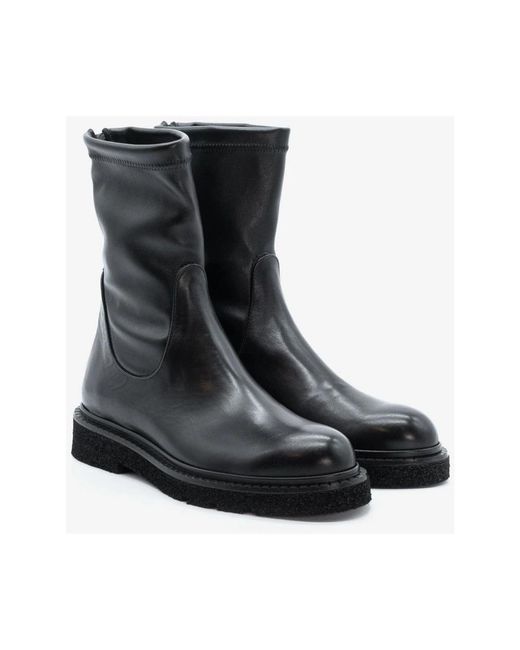 Guglielmo Rotta Black Ankle Boots