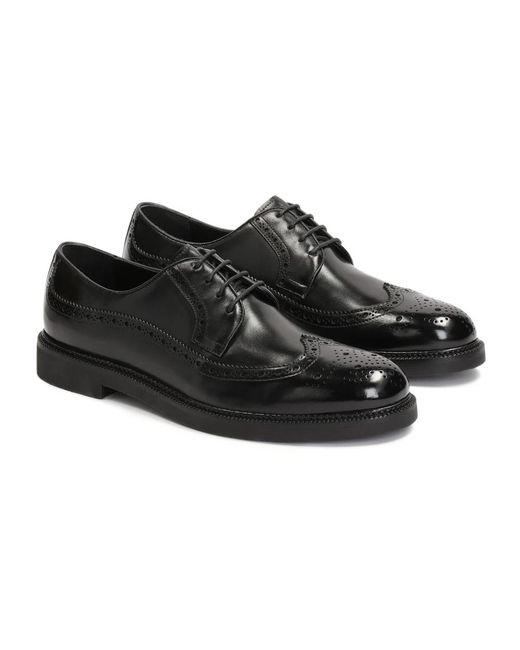 Kazar Schwarze Herren Brogue Halbschuhe in Black für Herren