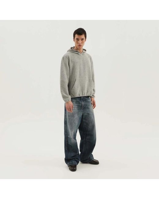 1989 STUDIO Gray Wide Jeans for men