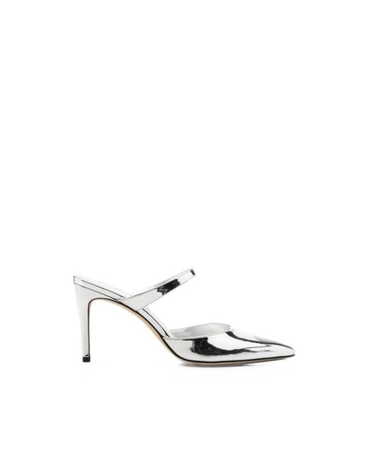Stuart Weitzman White Power Slingback 75
