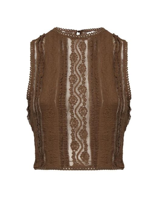 Charo Ruiz Round-Neck Knitwear in het Brown