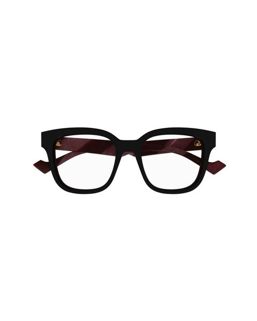 Gucci Black Eckige Acetat-Brille