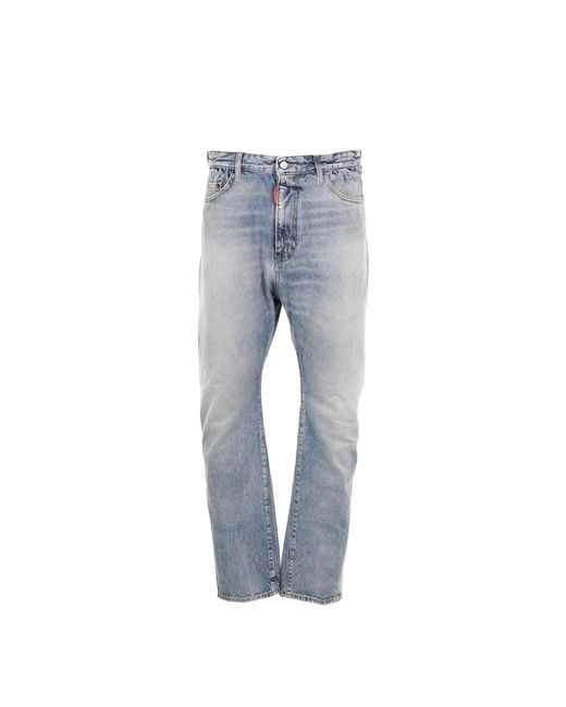 DSquared² Jeans ,Blauw ,Blauwe London Bro Jeans in het Gray voor heren
