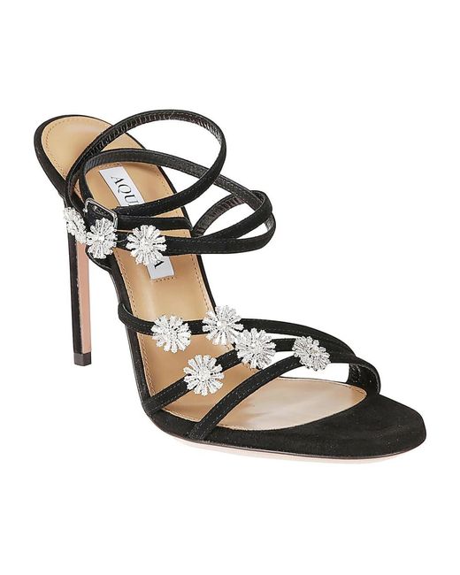 Aquazzura Black High Heel Sandals