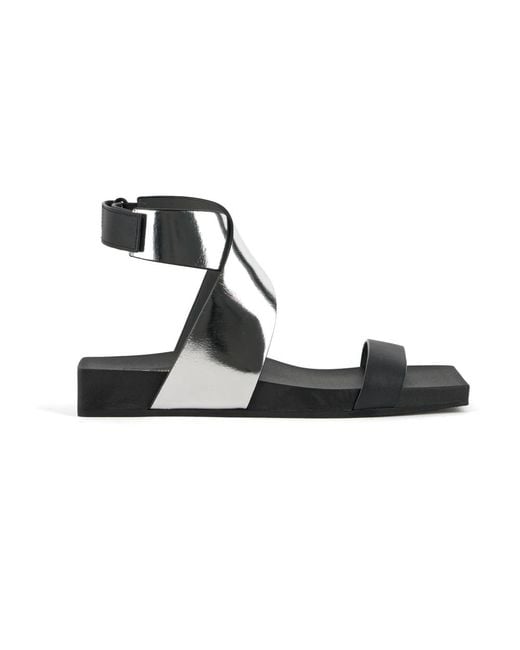 United Nude Black Flat Sandals