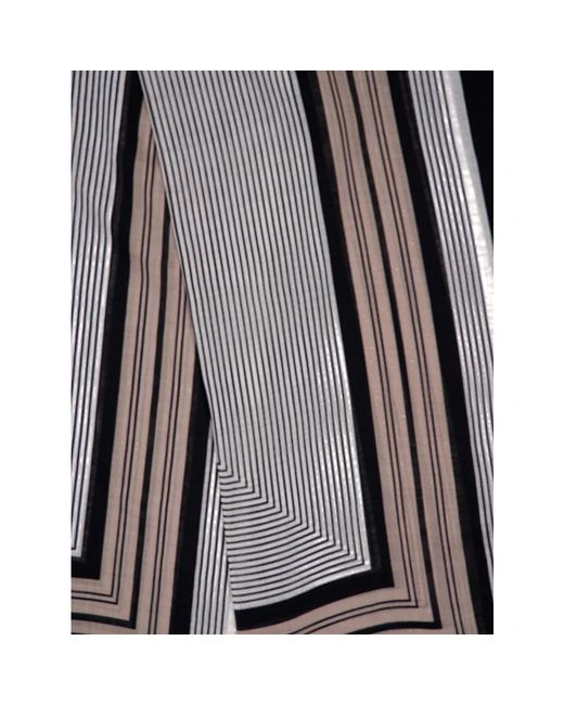 Ferragamo Gray Wool Scarf