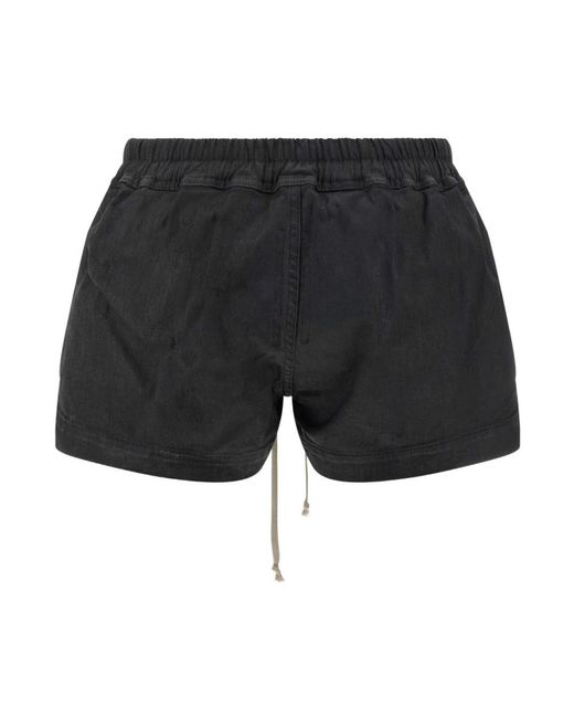Rick Owens Black Short Shorts