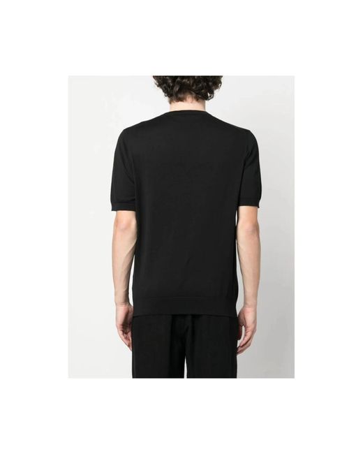La Fileria Black Round-Neck Knitwear for men