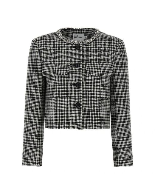 Tweed Jackets Self-Portrait de color Gray