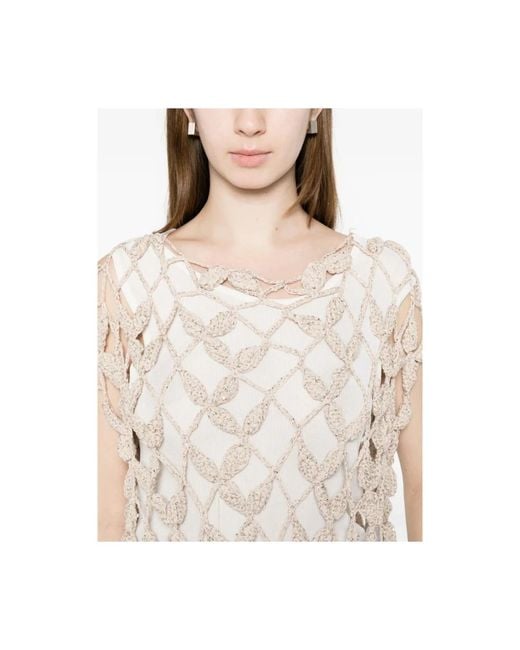 Antonelli White Sleeveless Tops