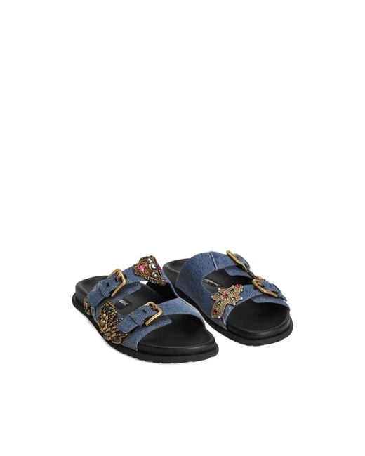 Dolce & Gabbana Blue Sliders