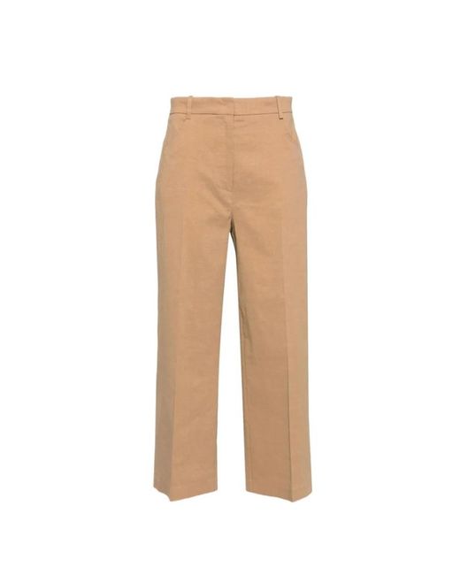 Pinko Natural Cropped Trousers
