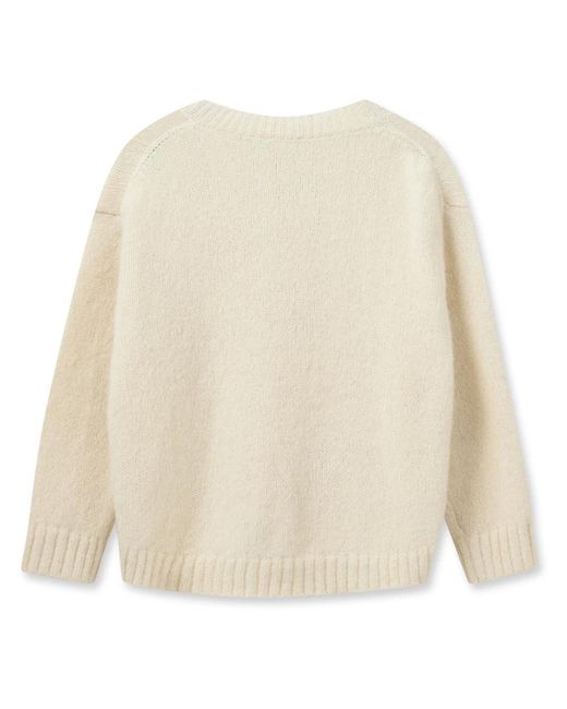 Mos Mosh Natural V-Neck Knitwear