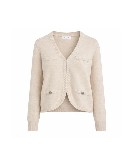 Cardigans Sand de color Natural