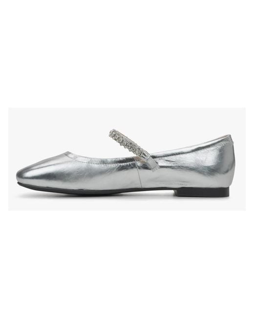ESTRO White Ballerina Shoes