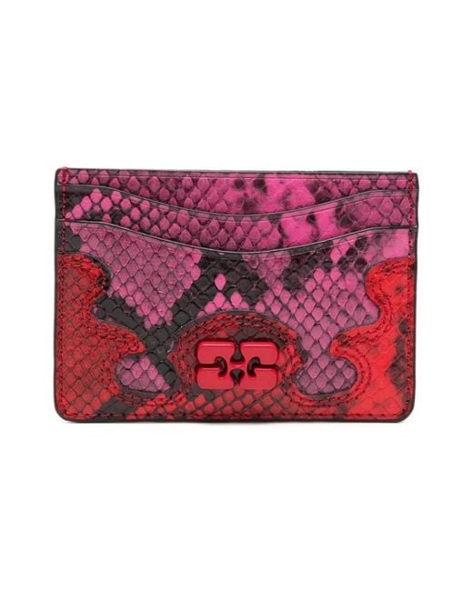 Ganni Red Wallets & Cardholders