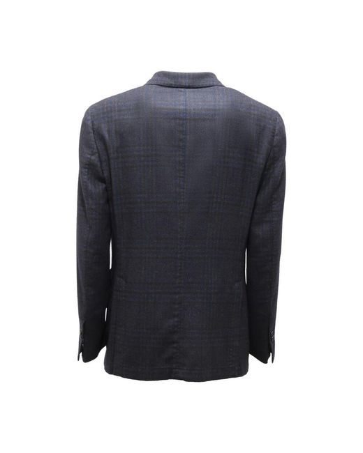 Santaniello Wollmischjacke Drop 7 in Blue für Herren