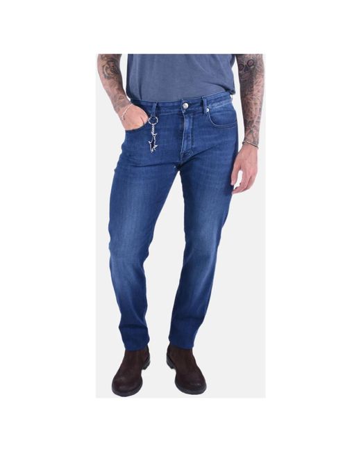 Paul & Shark Blue Slim Fit Jeans for men