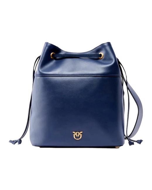 Pinko Blue Bucket Bags