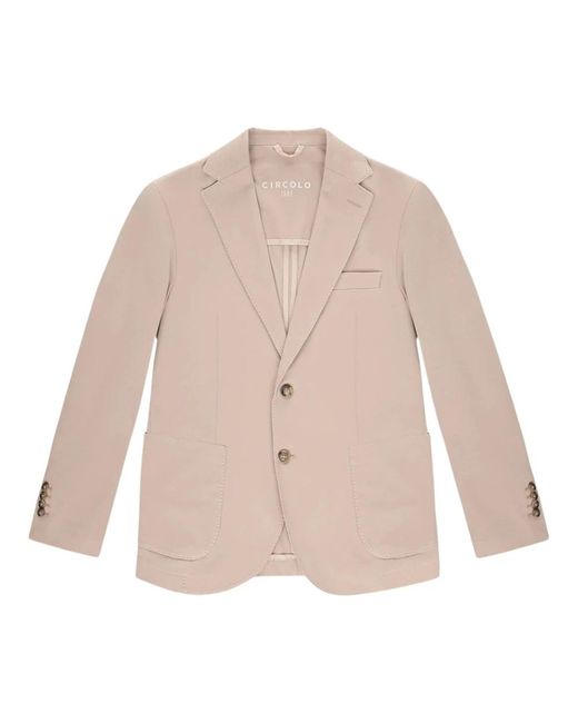 Circolo 1901 Basic Jacke Aus Piqué in Natural für Herren