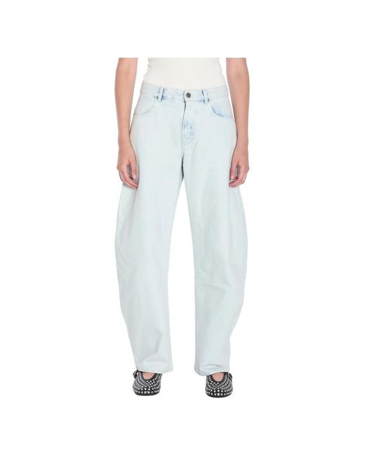 Alaïa Loose-Fit Jeans in het Blue