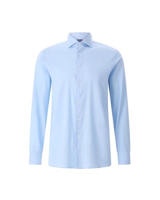 Fedeli Blue Formal Shirts for men