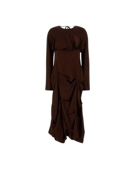 Ganni Brown Midi Dresses