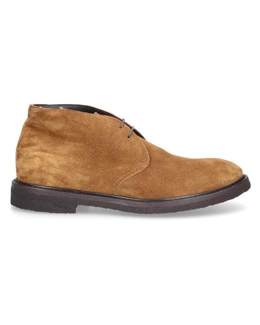Henderson Brown Lace-Up Boots for men