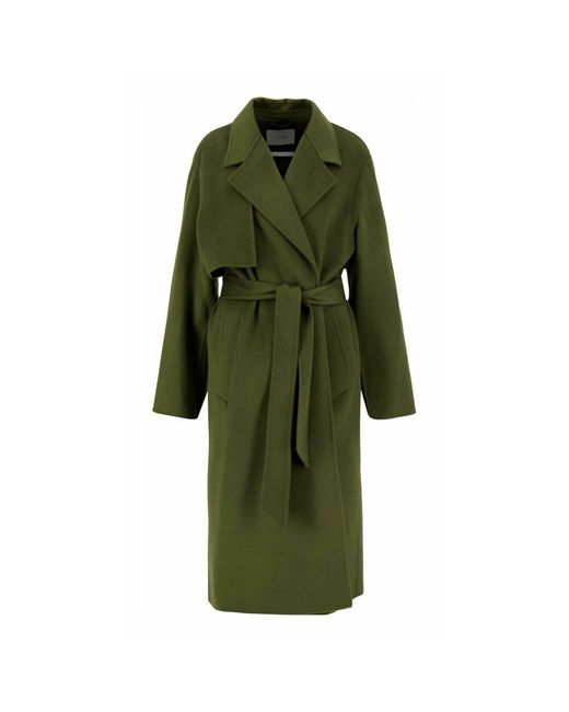 IVY & OAK Green Carla Double Face Trench Coat