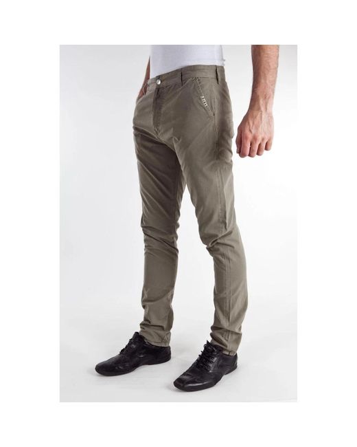Daniele Alessandrini Gray Chinos for men