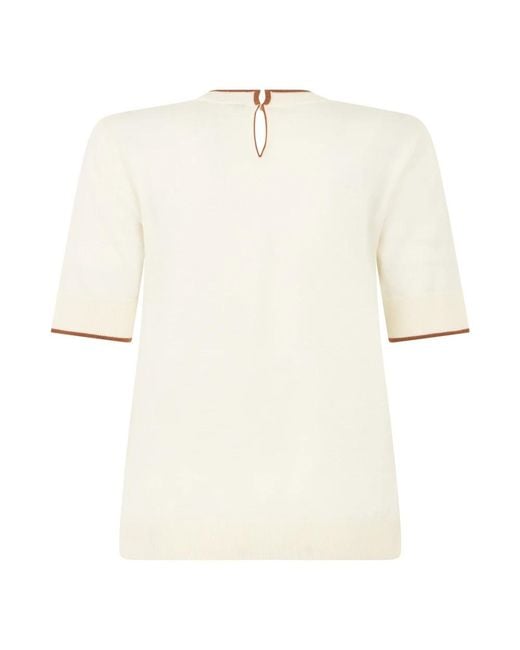 Max Mara Natural Round-Neck Knitwear