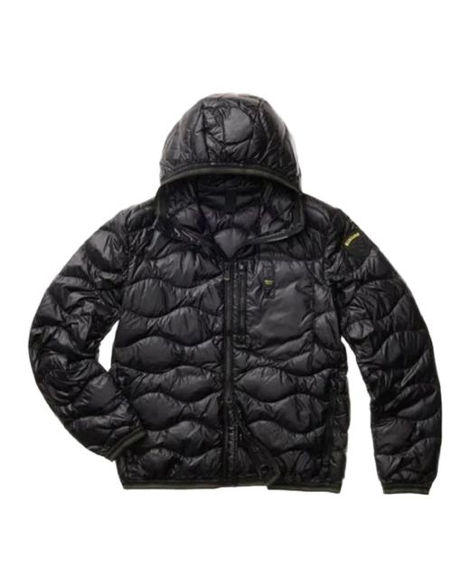 Winter Jackets Blauer pour homme en coloris Black