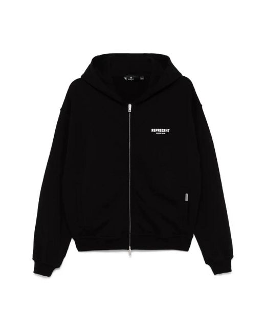 Sweatshirts & hoodies > zip-throughs Represent pour homme en coloris Black