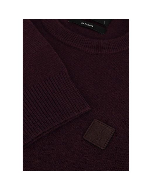 Butcher of Blue Paarse Crew Neck Sweater Voor in het Black voor heren