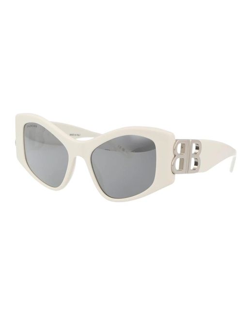 Gafas de sol elegantes bb 0287s Balenciaga de color White