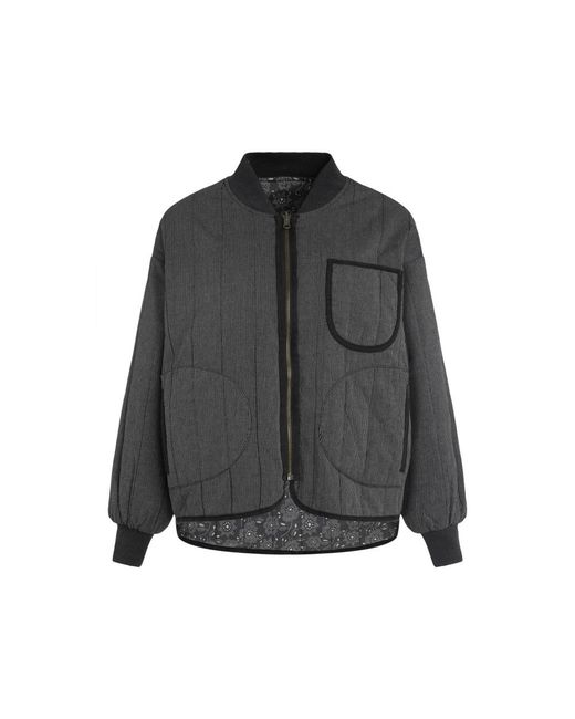 The Great Jassen ,Blauw ,Katoen Cotton Bomber Jacket in het Gray