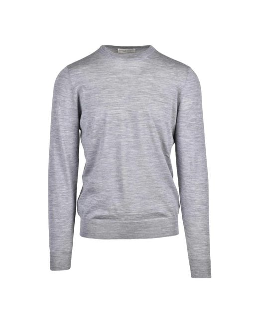 FILIPPO DE LAURENTIIS Gray Round-Neck Knitwear for men
