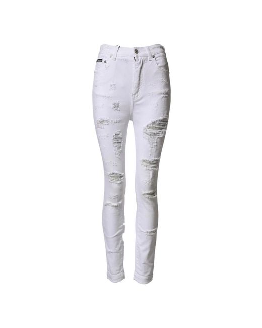 Dolce & Gabbana Gray Skinny Fit Jeans