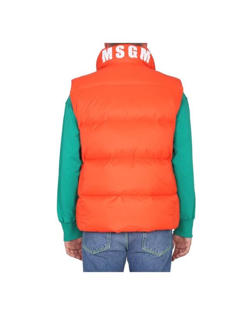 Vests MSGM de hombre de color Orange