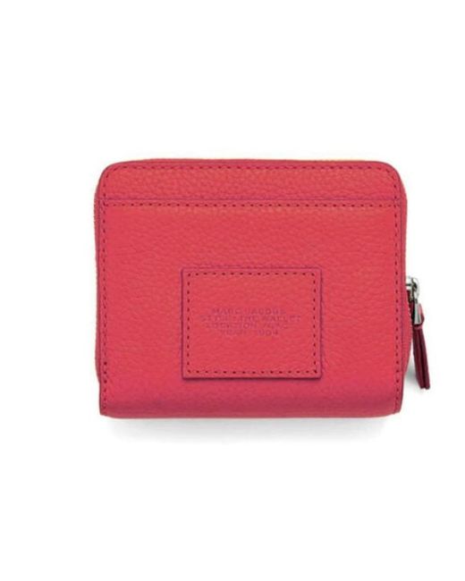 Marc Jacobs Red Leder Mini Kompakt Geldbörse