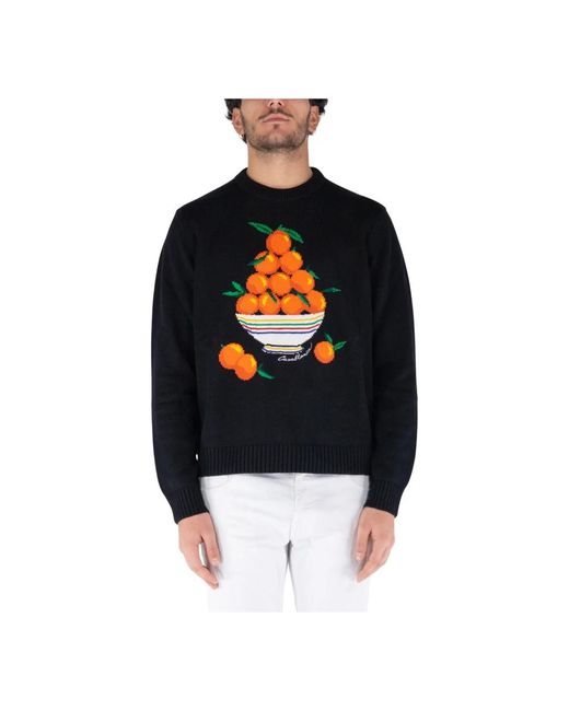 Casablanca Pyramide Intarsia Pullover in Black für Herren