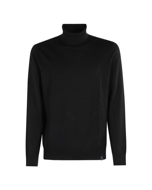 Fay Black Turtlenecks for men