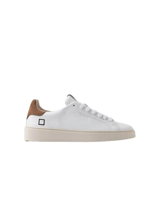 Date Schoenen ,Wit ,Leren Sneakers Voor Stijlvolle Looks in het White voor heren