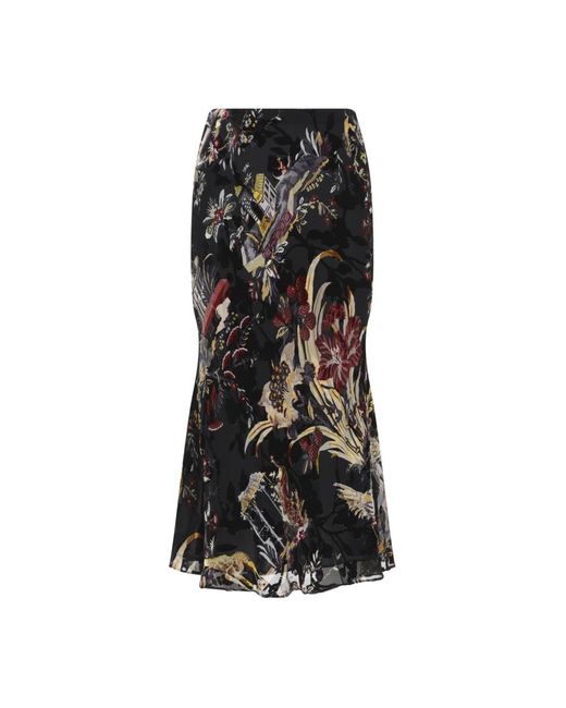 Etro Black Midi Skirts