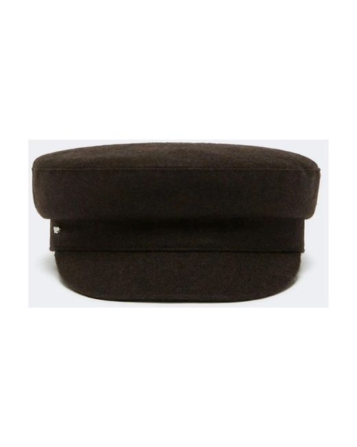Weekend by Maxmara Black Nautischer Stil Angora Hut Mit Logo