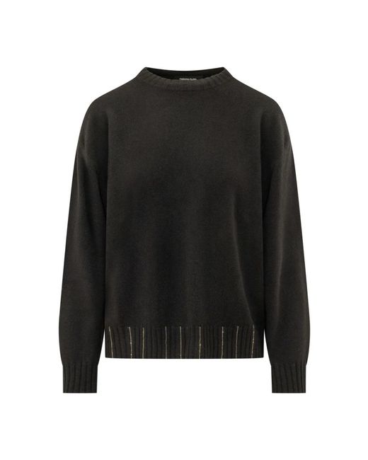Fabiana Filippi Black Round-Neck Knitwear
