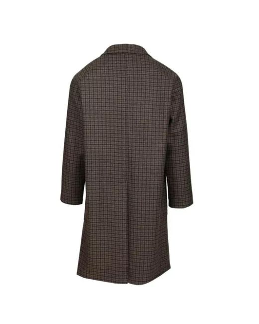 Tagliatore Brown Single-Breasted Coats for men