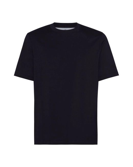 Brunello Cucinelli Black T-Shirts for men
