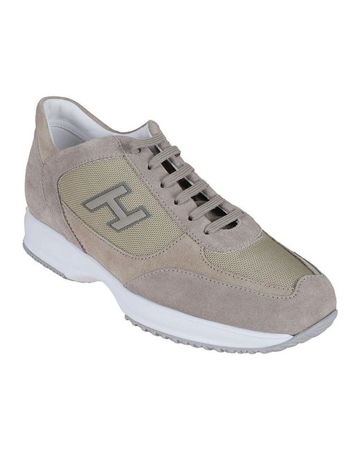 Hogan Blaue wildleder interaktive sneakers in Gray für Herren