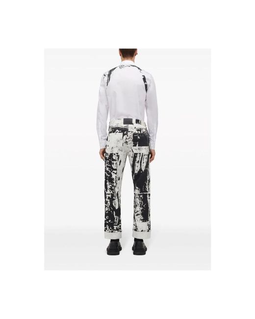 Alexander McQueen Black Cropped Trousers for men